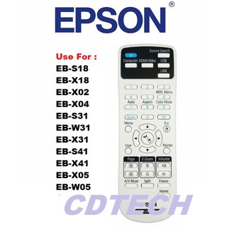 Original Epson Projector Remote Control EB-S18 X02  X18 S31 W05 W31 X04 X31 S41 X05 X41 X05 970 970W 2181788