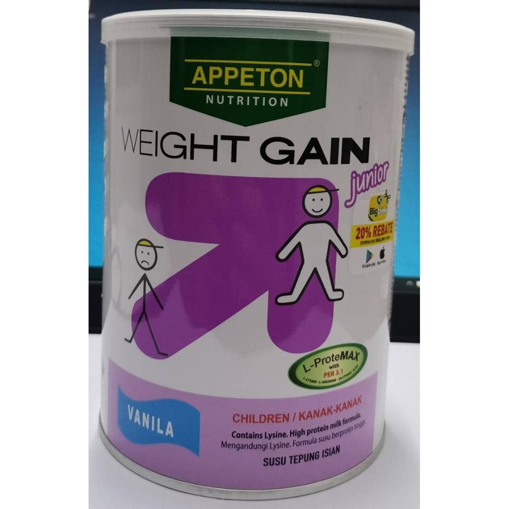 APPETON WEIGHT GAIN JUNIORVANILLA 450GM (EXP03/23