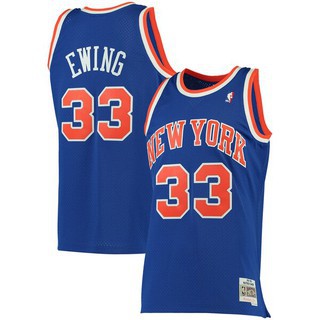 180CM/75~85Kg Mens Basketball Jersey Patrick Ewing #33 New York Knicks All Star Classics Swingman Jersey Retro Cool Breathable Fabric Sports T-Shirts,L 