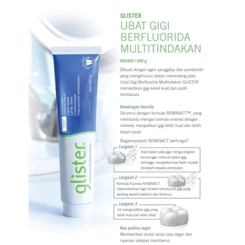 Glister Ubat Gigi Berfluorida Multi Action Shopee Malaysia