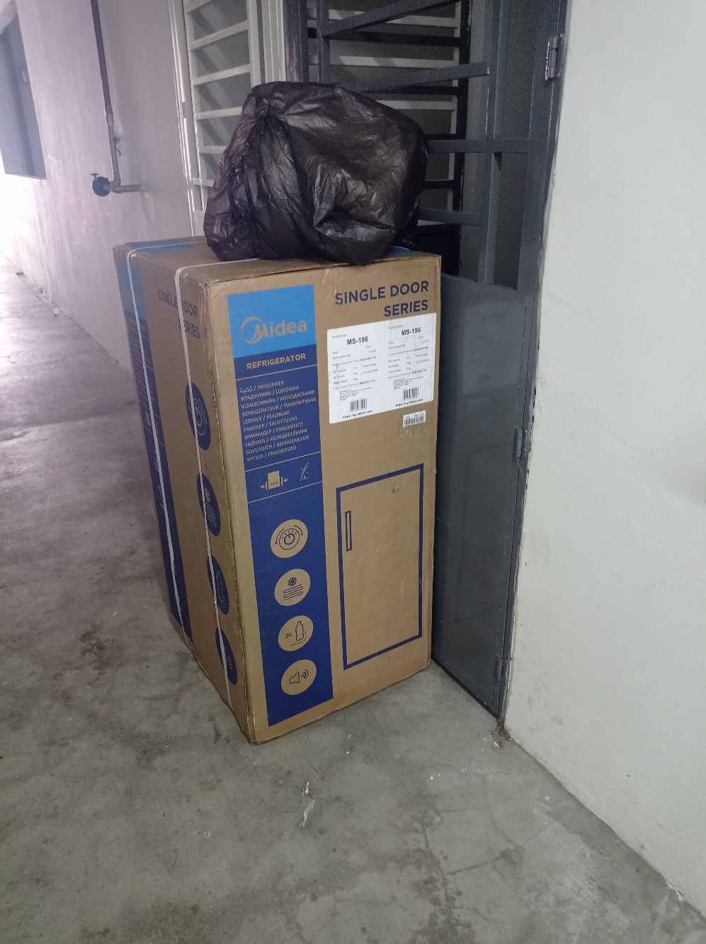 Ready Stock Midea Single Door Refrigerator Ms 196 156l Shopee Malaysia