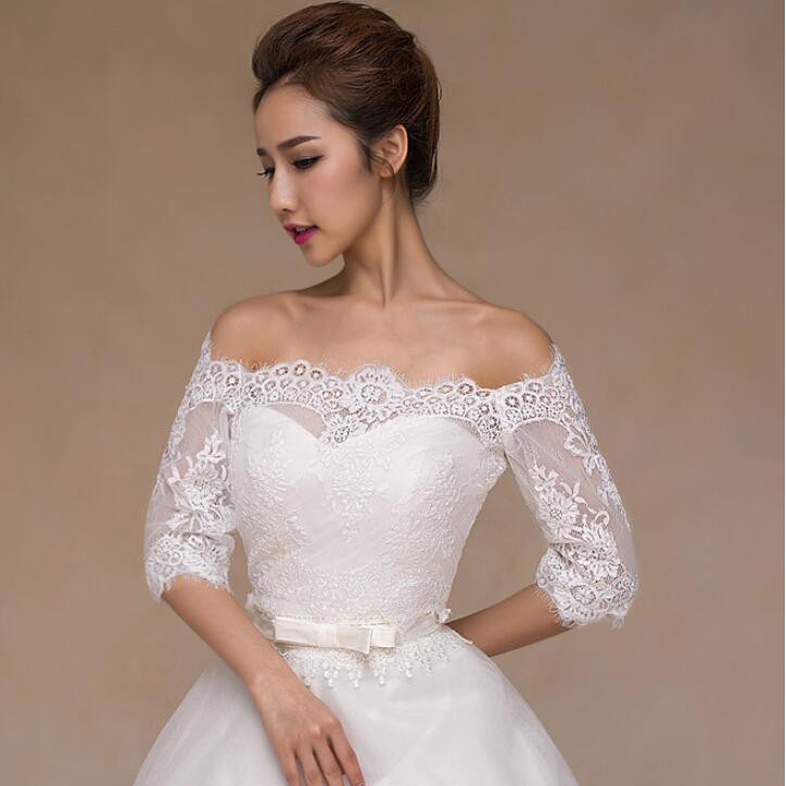 Elegant Lace Wedding Bridal Jacket Wrap ...