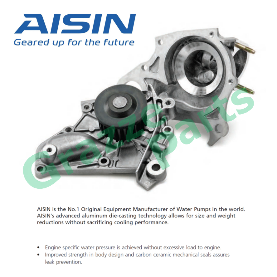 AISIN Engine Water Pump for Mitsubishi Chariot RVR Grandis N84W Airtrek  4G64 12V Chery Easter 2.4 | Shopee Malaysia