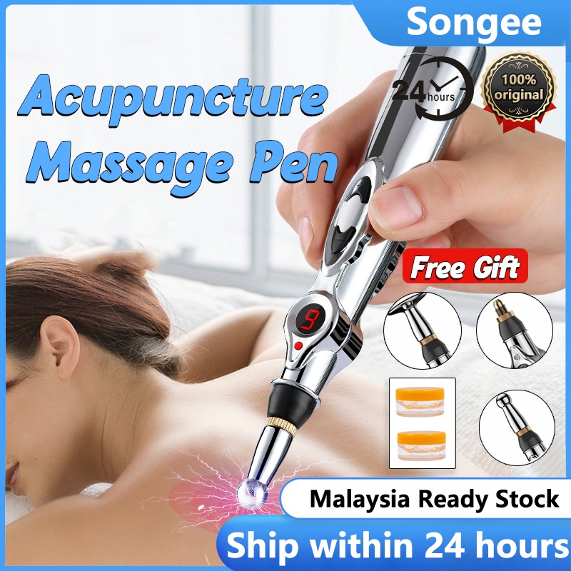 Electric Acupuncture Pen Meridian Massage Energy Physiotherapy Pen Acupoint Massager Facial Body Pulse Massage Health Ca