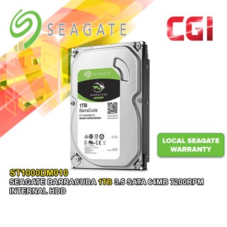 Seagate BarraCuda 1TB 3.5” SATA 64MB 7200RPM Internal HDD - ST1000DM010