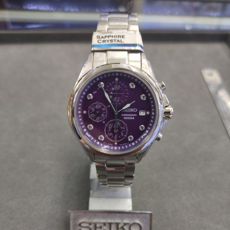 Seiko criteria chronograph sapphire crystal glass women watches SNDX63P1 |  Shopee Malaysia