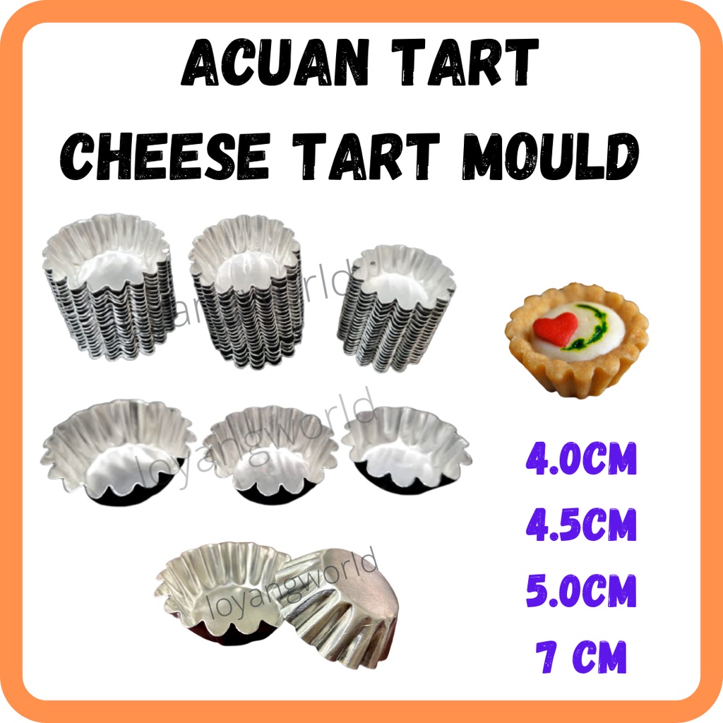 Acuan Cheese Tart Egg Tart Aluminium Tart Mould Acuan Tart Cheese Tart Telur 4cm 4.5cm 5cm