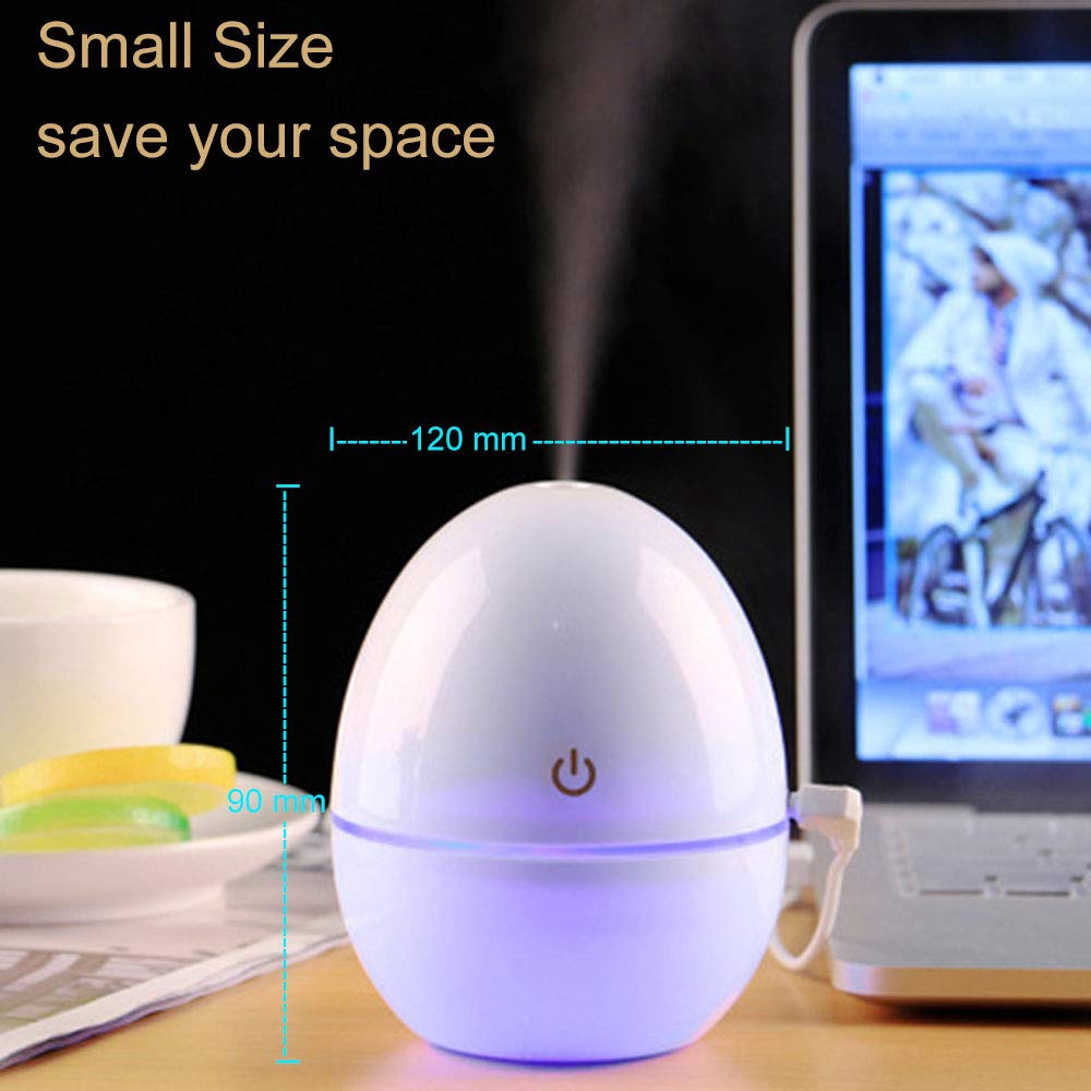 Desk Humidifier Mini Usb Egg Air Humidifier 200ml Colorful Night