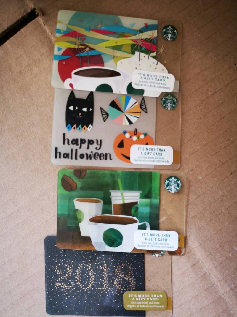 Starbucks Gift Card Of Autumn / Halloween / Cup / New Year / School / Class  Without Pin Scratch Off From Usa | Shopee Malaysia
