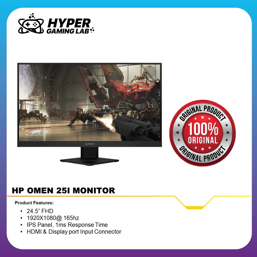 HP OMEN 25i Gaming FHD Monitor (22J06AA) Shopee Malaysia