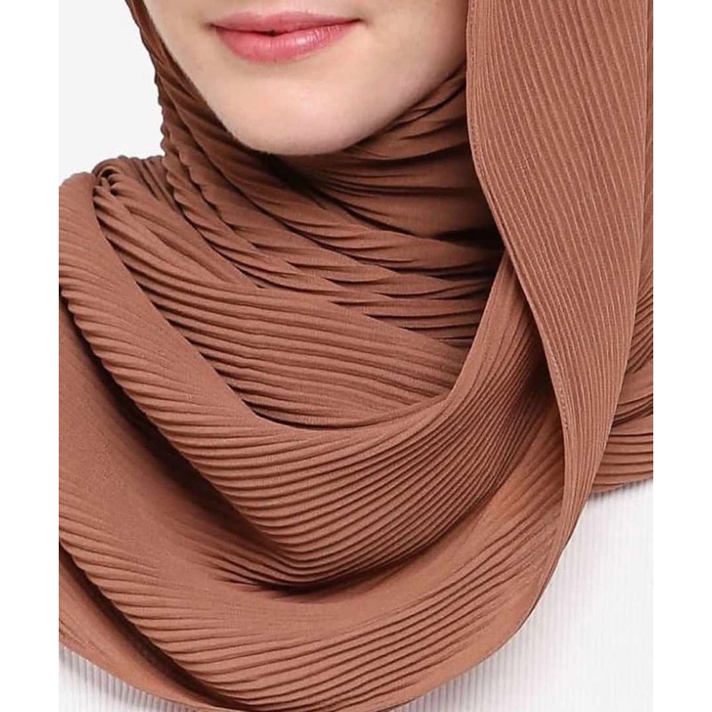 shawl crush pleated