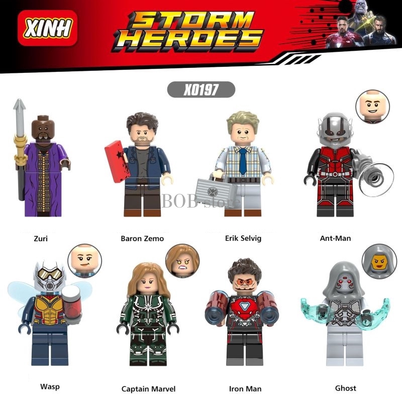 lego minifigures marvel iron man