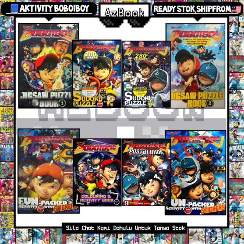 Boboiboy Buku Aktiviti Kanak Kanak Sudoku Puzzle Superhero Boboiboy Fun Packed Buku Pelajaran Kanak Kanak Boboiboy Shopee Malaysia