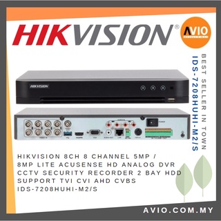 Hikvision Ids 78huhi M2 S 8ch 5mp 1u H 265 Acusense Dvr 5mp Shopee Malaysia