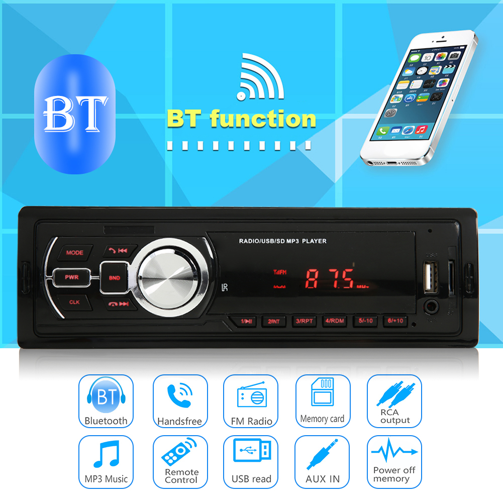 5209E Stereo Kereta Dalam-Dash MP3 Pemain Bluetooth Tf Kad ...