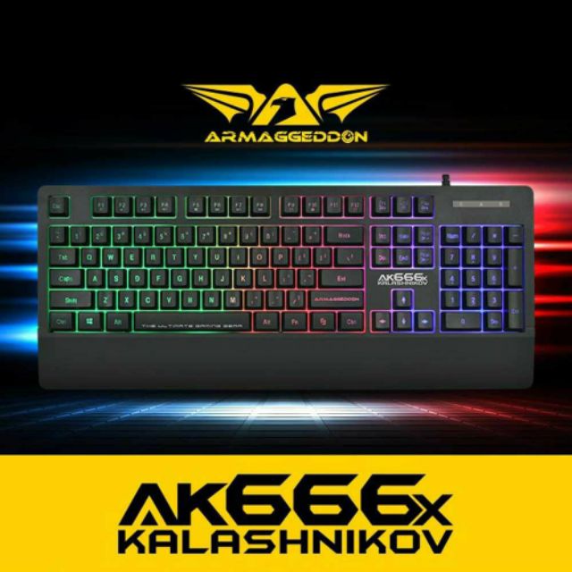 ARMAGGEDDON AK666 / AK666x / AK666 SFX KALASHNIKOV SPILL PROOF GAMING KEYBOARD