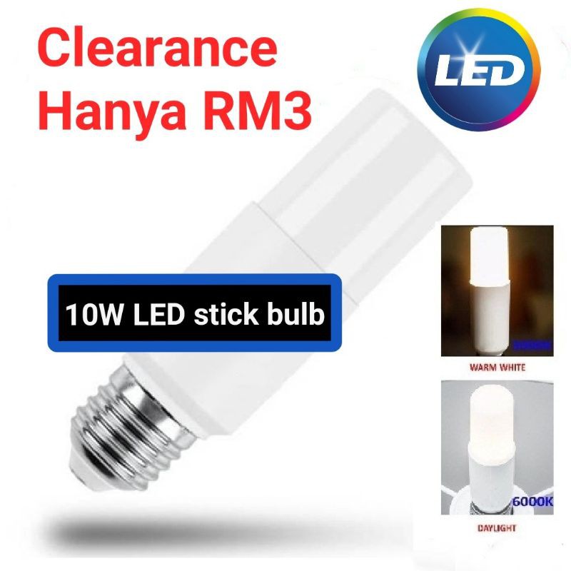 Buy 10w Led Bulb E27 Led Light Bulb 10w 6500k Cooldaylight 3000k Warmwhite Mentol E27 Lampu Ceiling Led Downlight Seetracker Malaysia