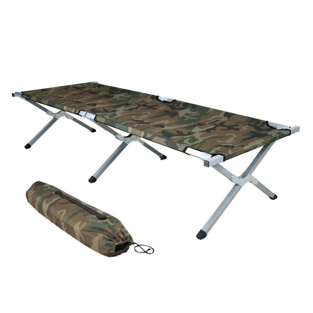 FREE GIFT CHERRY Portable Foldable Camping Bed with Bag Camouflage Military