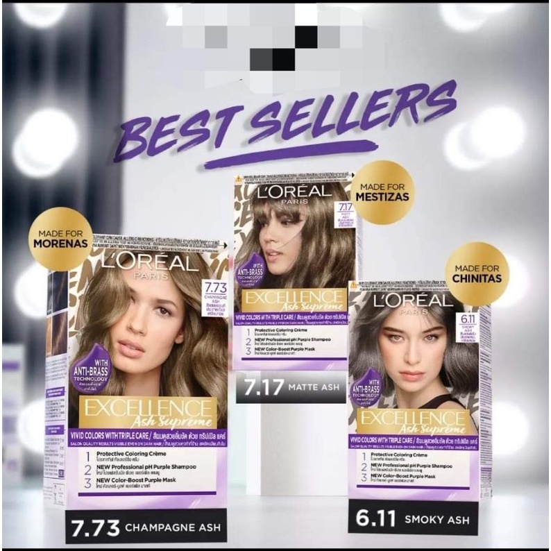 Loreal Hair Color | L'Oréal Paris Excellence Fashion | Hair Color Cream | Hair  Color | Perwarna Rambut | Hair Dye Color | Shopee Malaysia