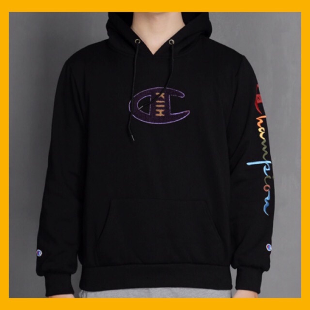 champion x kith hoodie