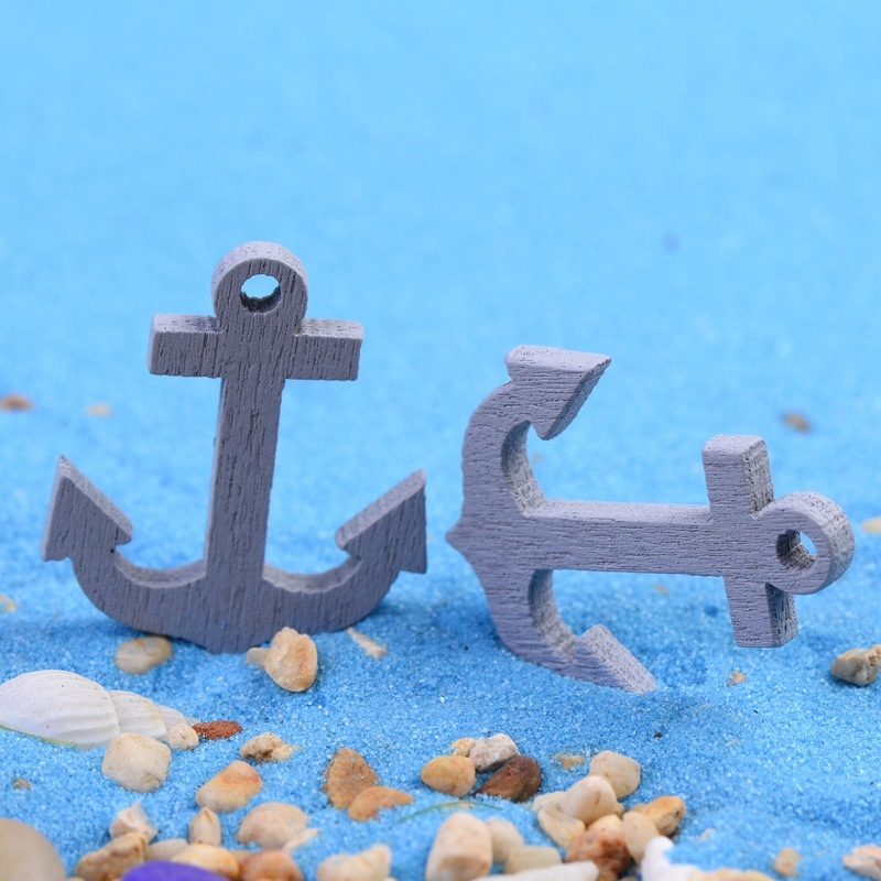 8 Pcs Anchors Moss Micro Landscape Fleshy Plant Ornaments Anchor