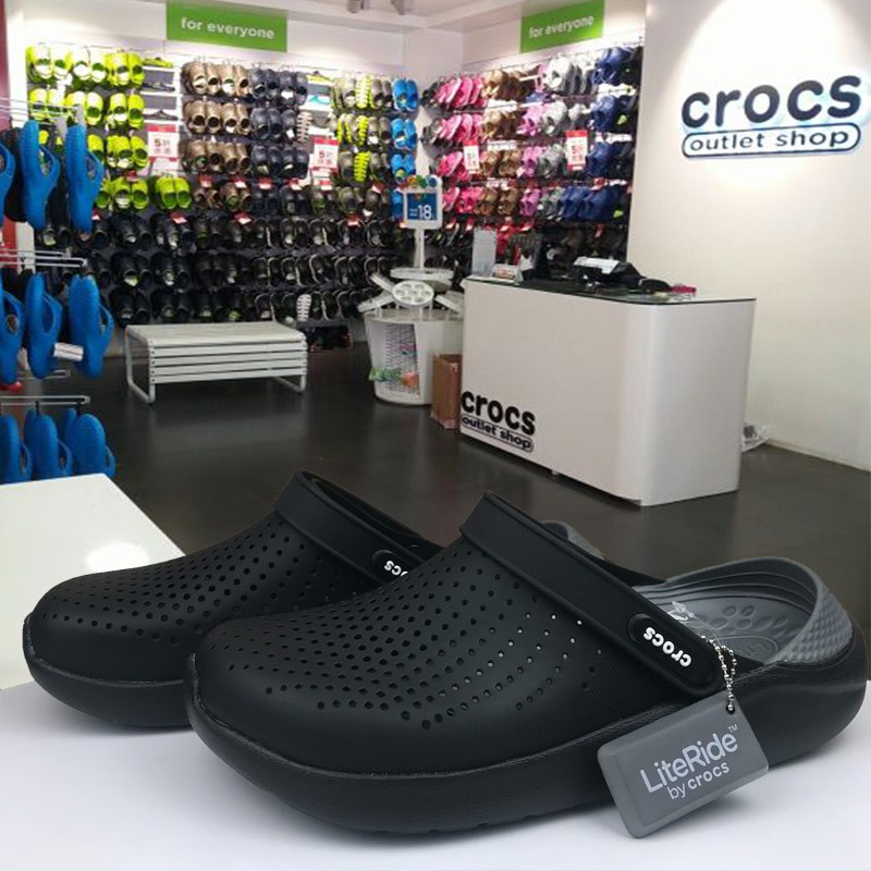 crocs literide black slate grey