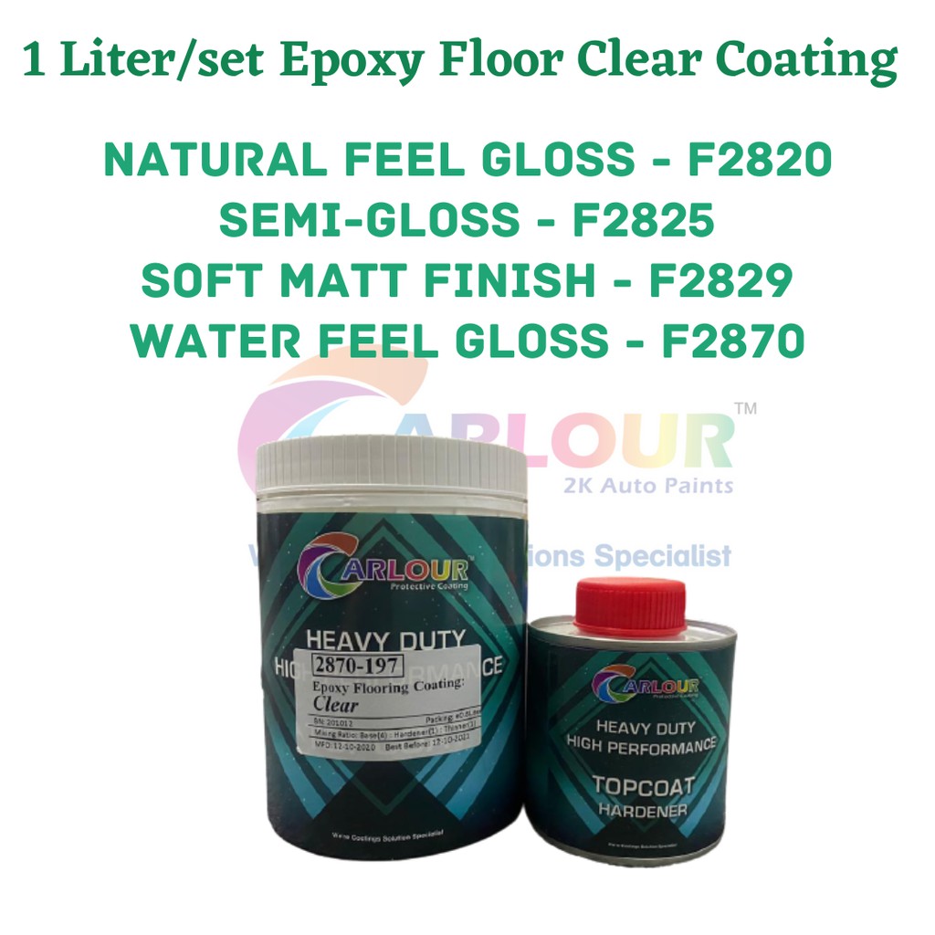 Epoxy Floor Cement Clear Coating Natural Feel Gloss/ Semigloss/ Soft