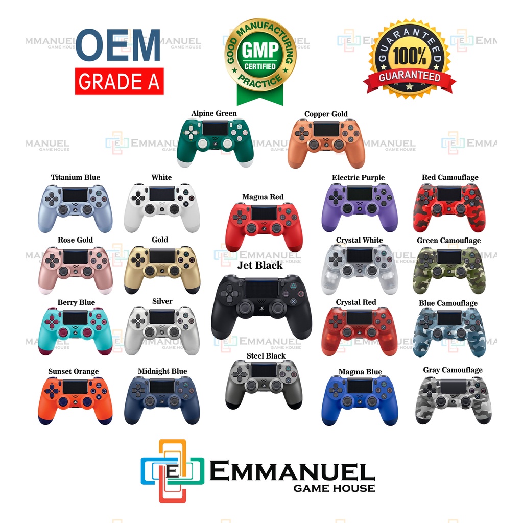 ps4 playstation 4 dualshock 4 oem grade a wirelles controller version 2 ds4 joystick shopee malaysia