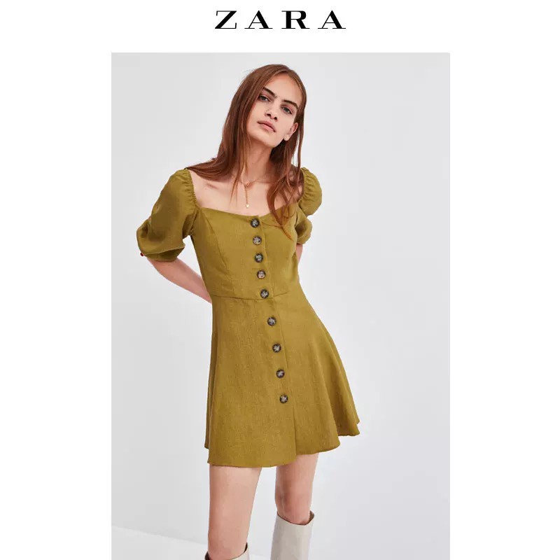 zara buttoned dress