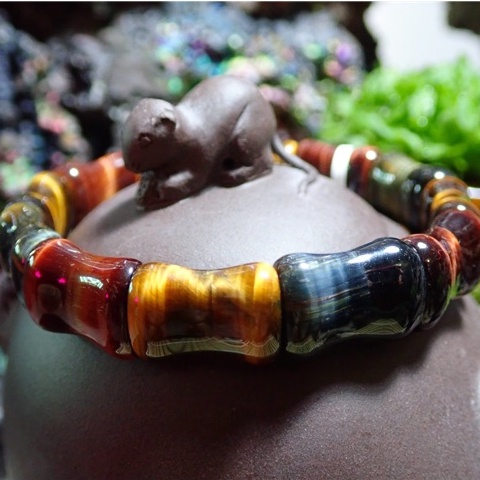 Tiger Eyes Bracelet confident courage Healing Cleansing Chakra Raw stone Crystal Mineral