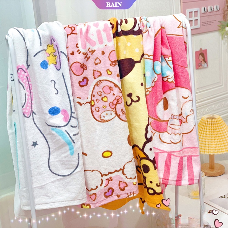 Kawaii Sanrio Printing Bathroom Towels Cute Cartoon Cinnamoroll My ...