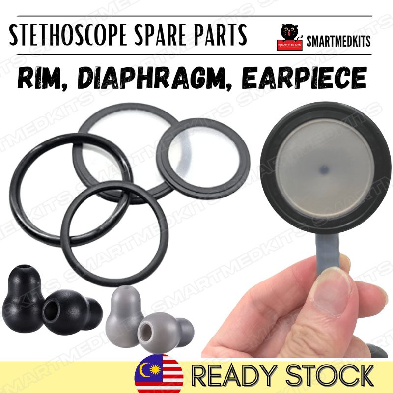 ⭐Stethoscope Spare Parts Accessories Bell Diaphragm Sleeve Rim Ring Eartips / Spirit and Littmann Steth Compatible