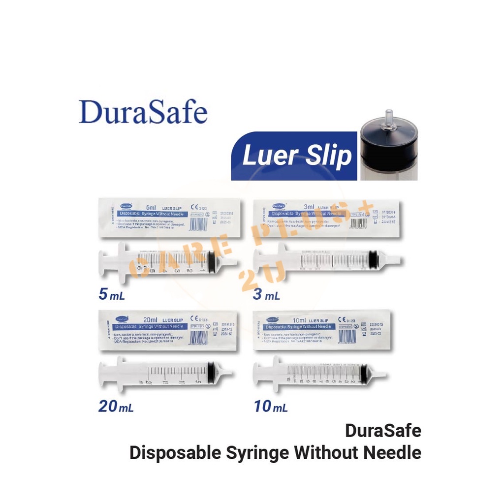 Durasafe Luer Slip Disposable Syringe Ml Ml Ml Ml