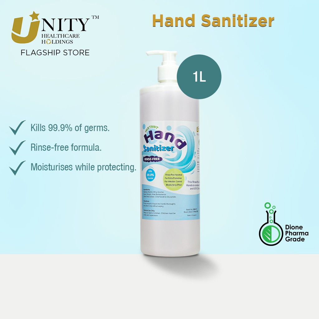 Unity Healthcare Hand Sanitizer, 1L