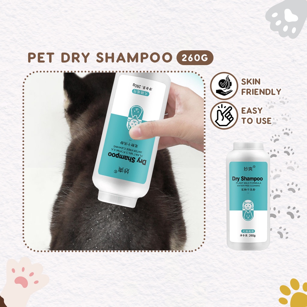 Pet Dry Shampoo Cleaning Powder Cat Dog Bathing Washing Shampoo