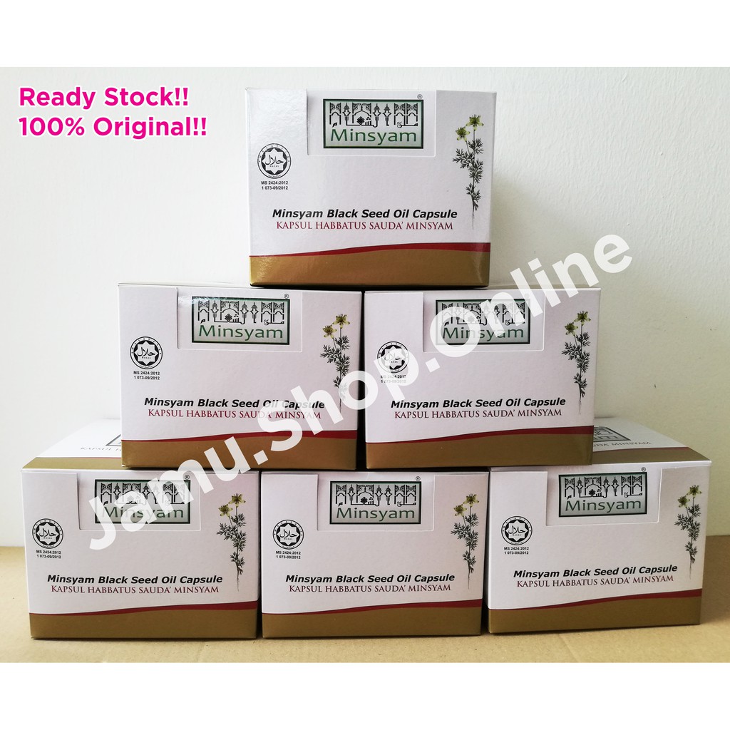 Minsyam Kapsul Habbatus Sauda (Black Seed Oil Softgel)💊/ Kapsul Zaitun