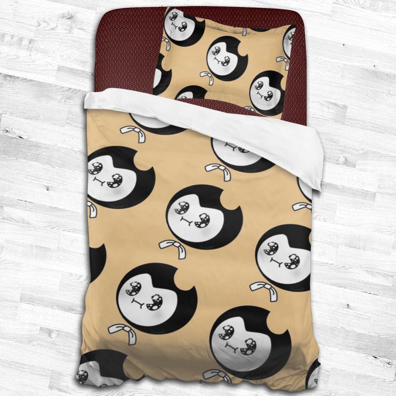 Bendy And The Ink Machine Custom Microfiber Comforter 2 Piece Bedding Set Unique Duvet Cover Set Quilt Cover For Single 53x79inch Or 55x83 Inch 200x135 Or 210x140 Cm Shopee Malaysia