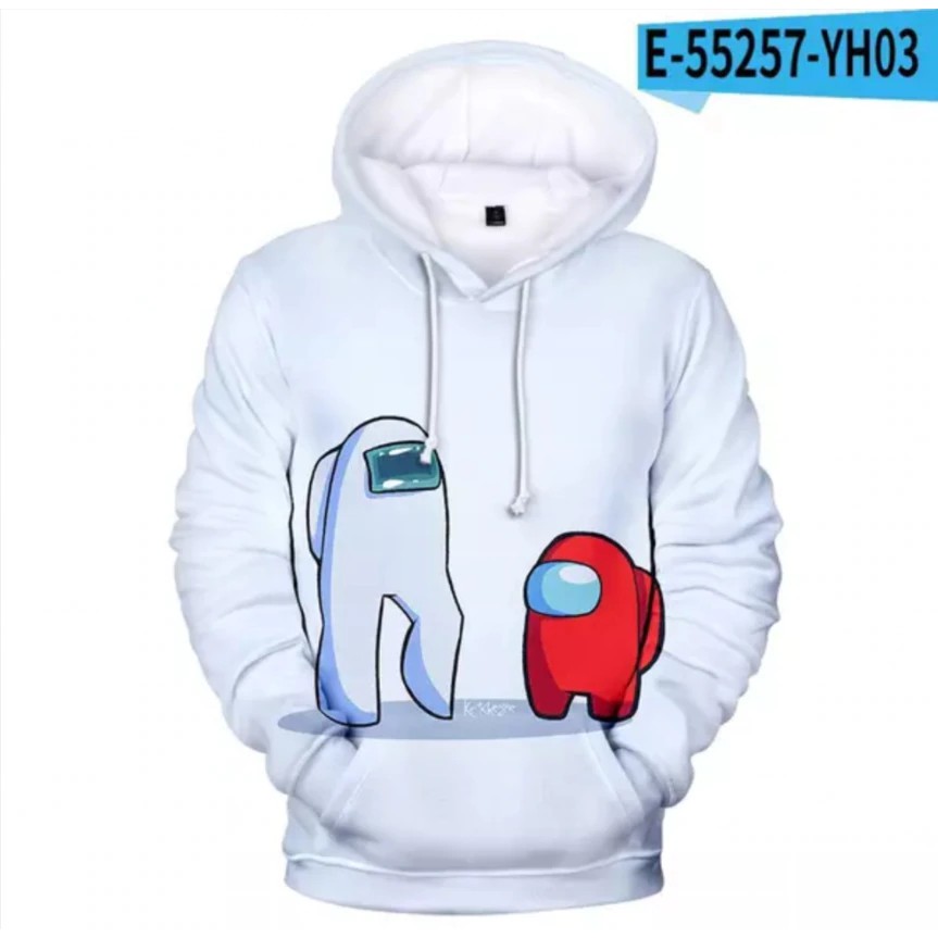 game among us new hoodies sweatshirts printed hoodie men long sleeve anime  hoodie cartoon clothes coat