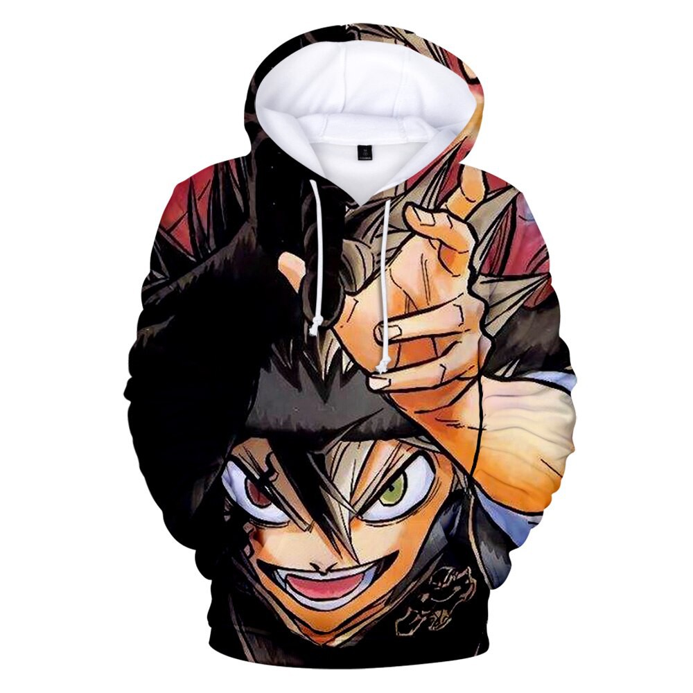 black clover anime hoodie