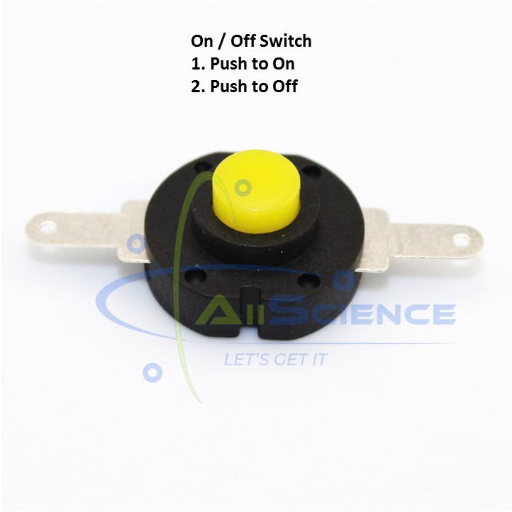 Mini Push On Push Off Button Self Locking Switch Diy Suis Tekan On Off Shopee Malaysia