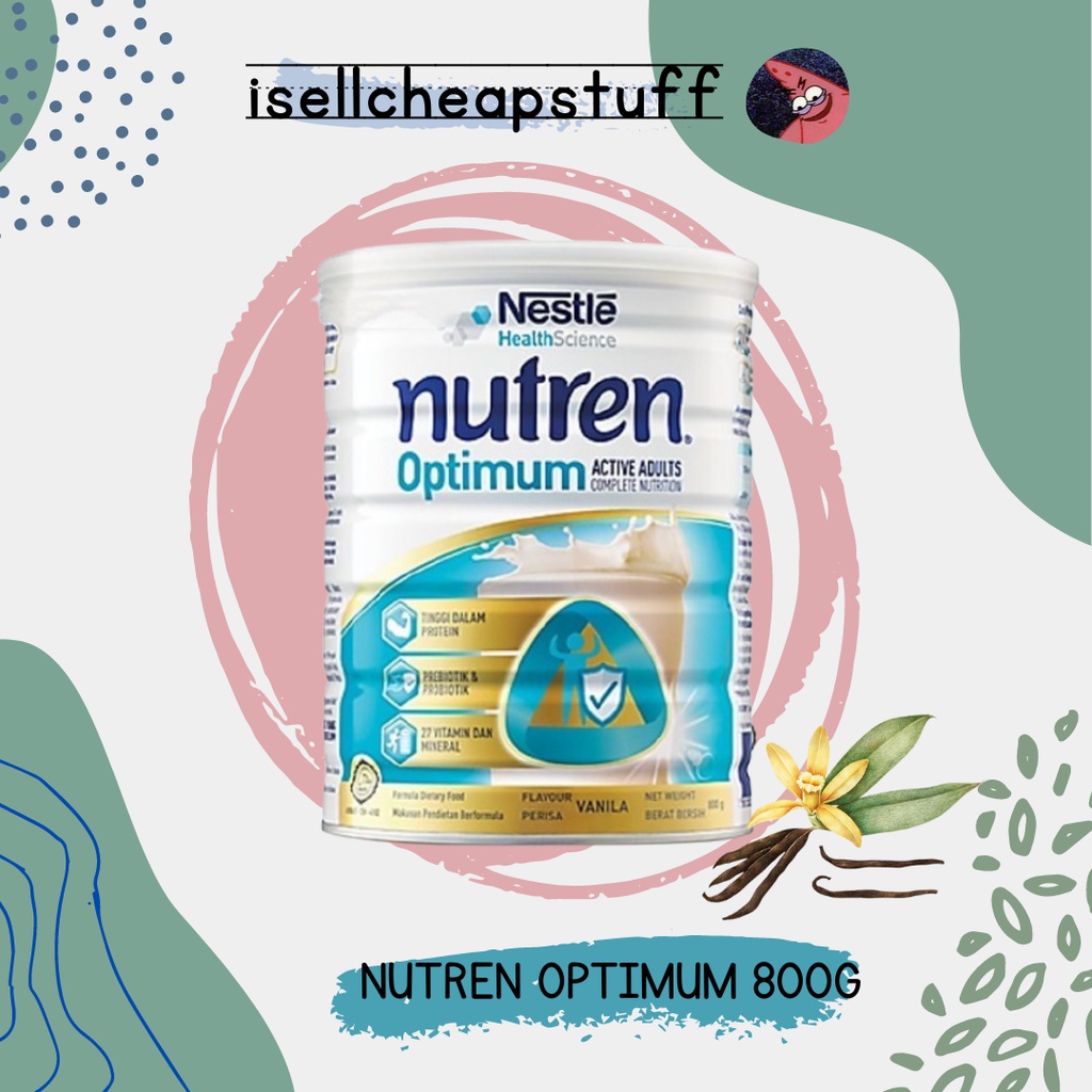 Nestle Nutren Optimum (Vanilla) 800g | Shopee Malaysia