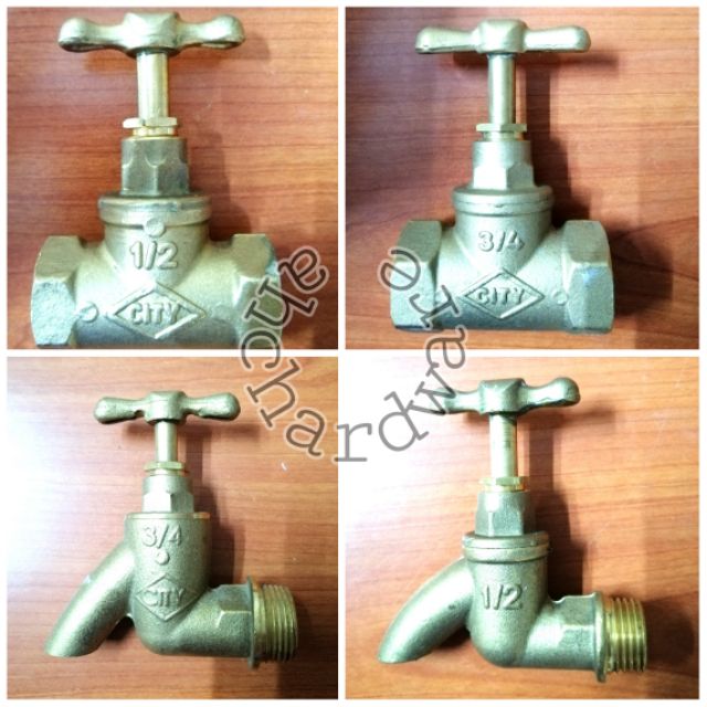  City  Brass Bib Tap Kepala  Paip  Tembaga 1 2 3 4 