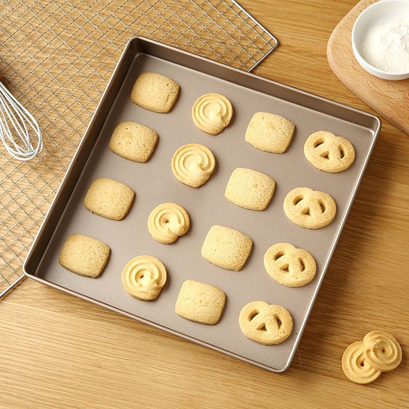 11inch Premium thickened Non stick baking tray cookies 28.8cm square baking mold bread Bakeware 11寸正方烤盘烘培模具饼干蛋糕烤盘