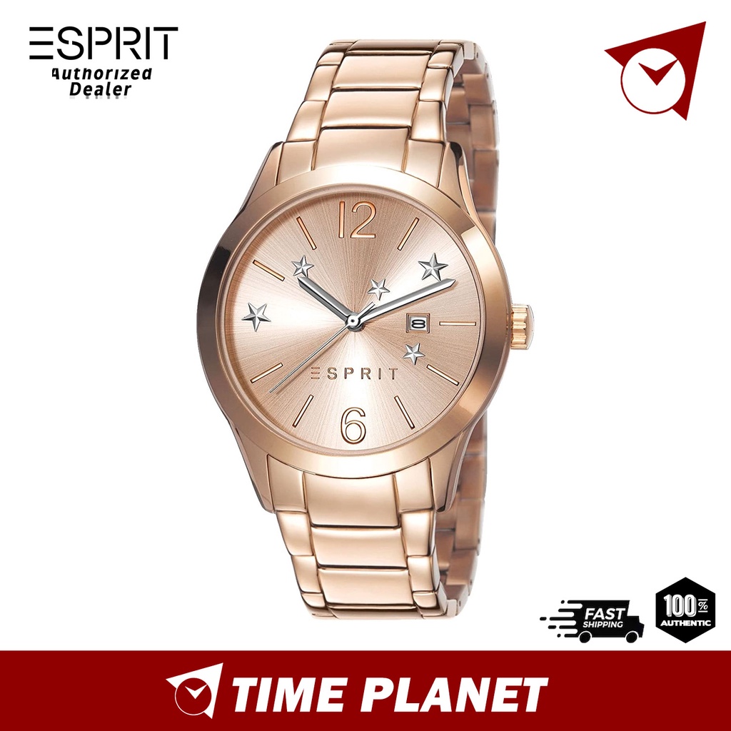 Esprit Analog Pink Dial Women's Watch ES108082003 Shopee Malaysia