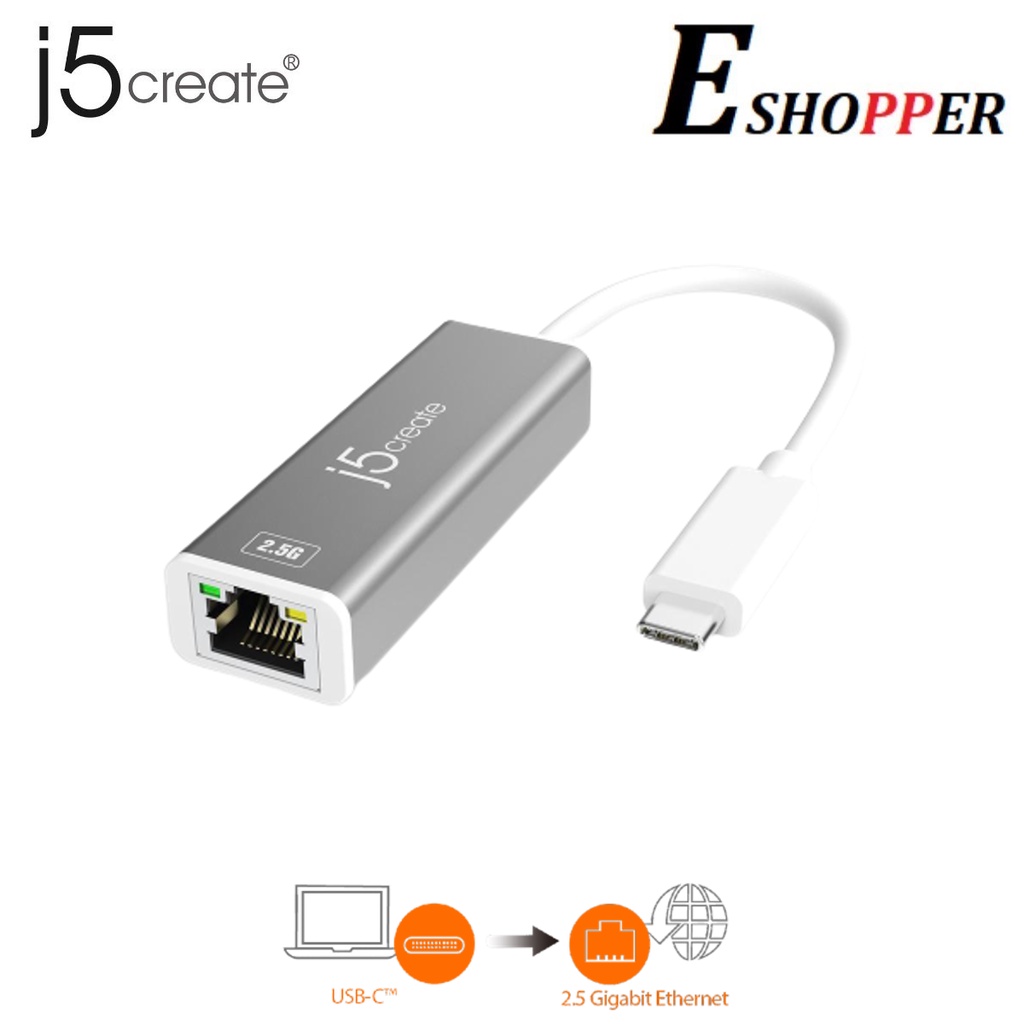 J5CREATE JUP145 USB-C TO 2.5G ETHERNET ADAPTER
