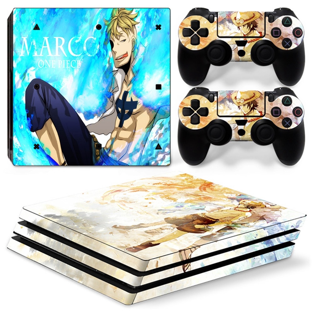 One Piece Ps4 Pro Skins Sticker Covers Decal Playstation 4 Pro Console Two Controllers Skins One Piece Shopee Malaysia