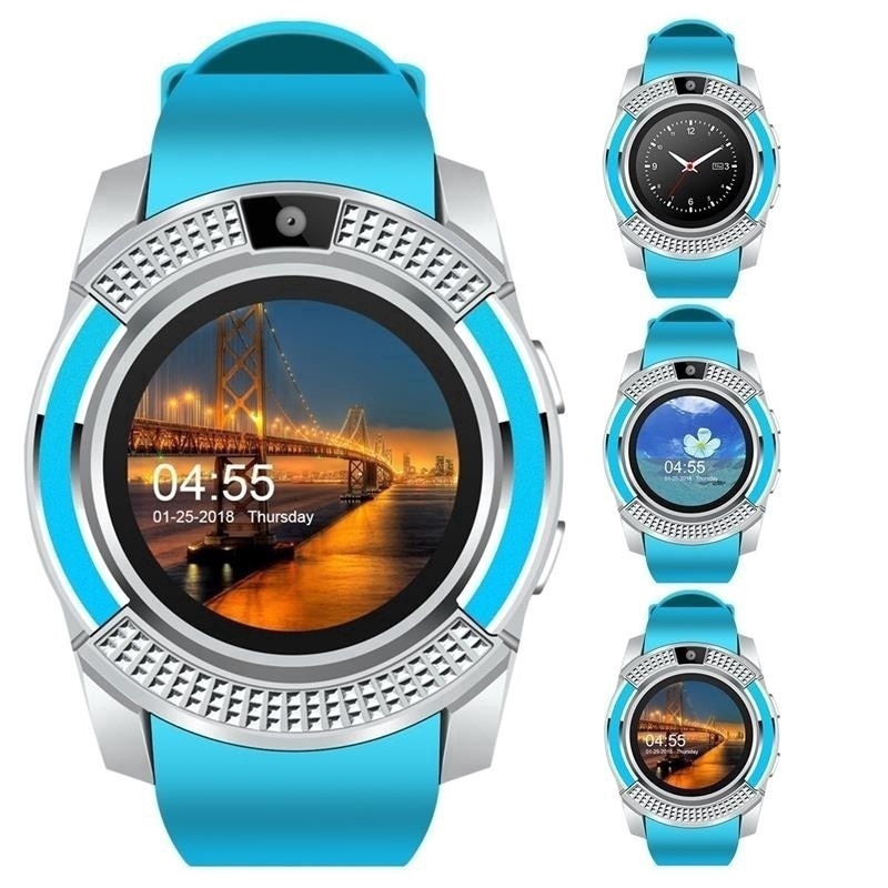 V8 Android Bluetooth Smart Watch Ip67 Touch Screen Watch Waterproof with  Camera Sim Card Slot Band for Sport | Shopee Malaysia