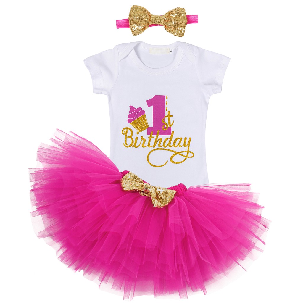 OneyearOld Baby Birthday Dress Fluffy Mesh Dress Ballet Show Girl