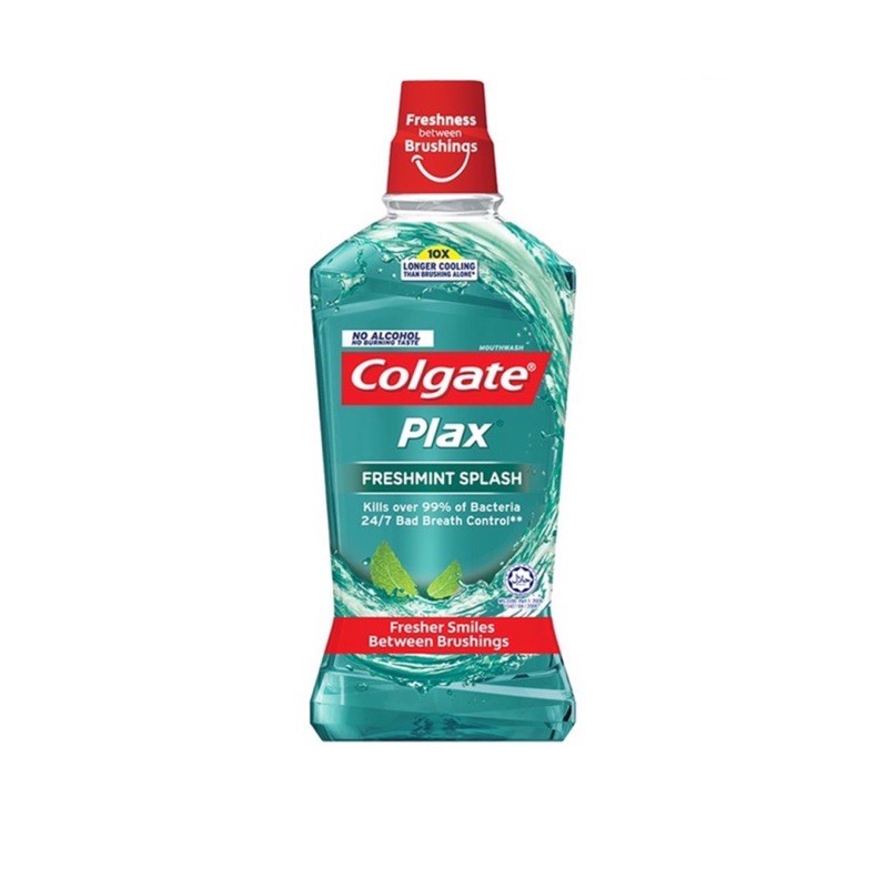 Colgate Plax Mouth Rinse Wash Freshmint Peppermint Splash 750ml 