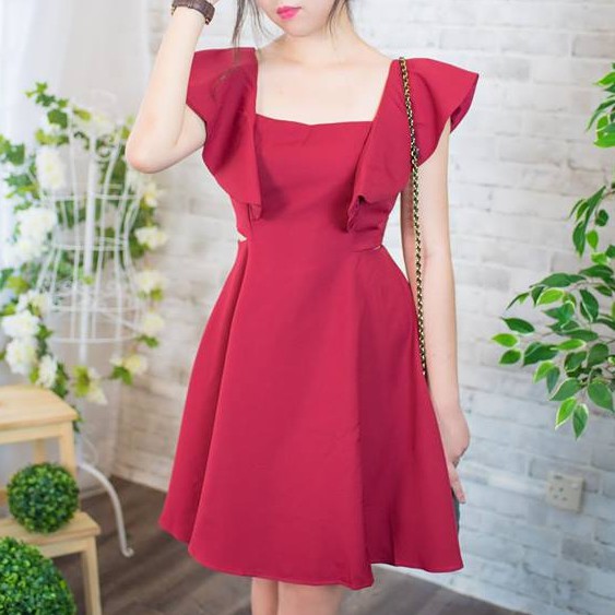 Elegant Korean Style One Piece Dress Shopee Malaysia